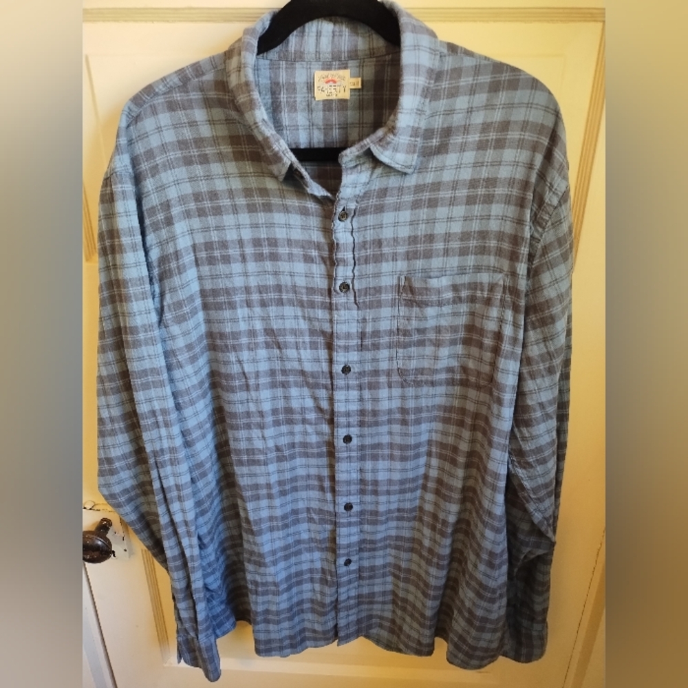 Faherty Plaid Flannel, Lightweight XXL